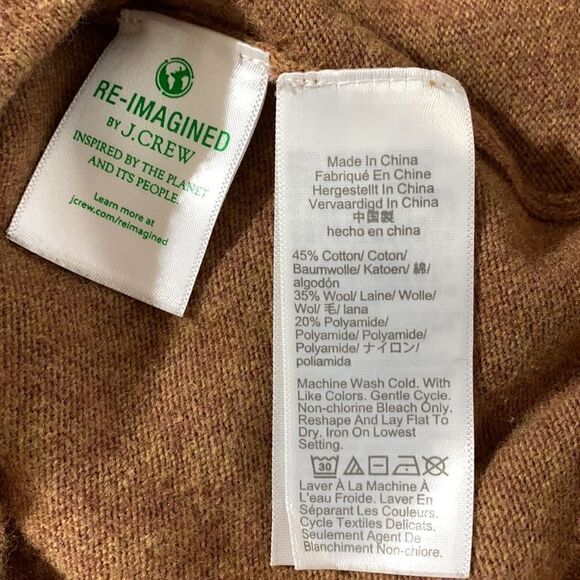 J. CREW factory Teddie wool blend scoop neck sweater women’s sz Small - Picture 7 of 9